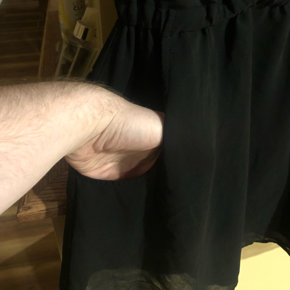 Beautiful Black Pins & Needles Dress - Picture 2 of 5